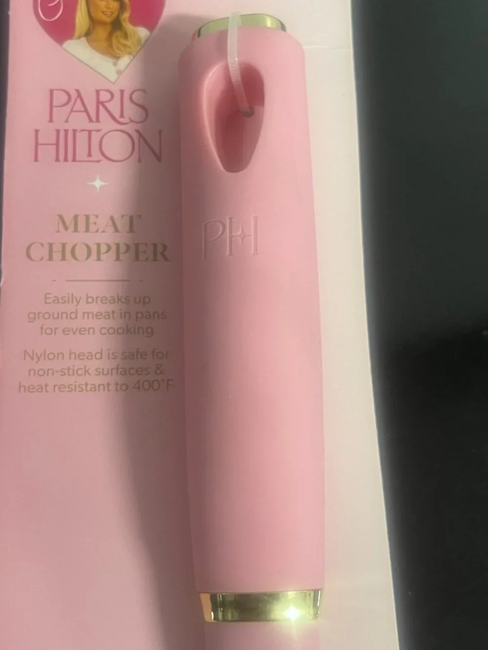 Paris Hilton Pink Meat Chopper Kitchen Tool NIP